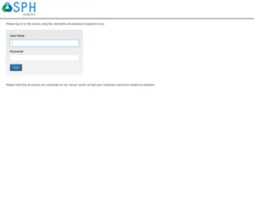 SPhsurvey.com(Healthcare Surveys from Health Plans and Providers) Screenshot