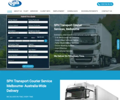 SPHtrans.com.au(Couriers Melbourne) Screenshot