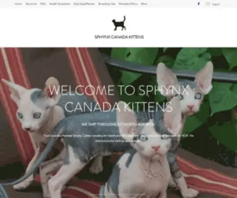 SPHYNX.ca(Sphynx Canada Kittens) Screenshot