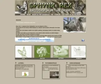 SPHYNxrexbreeders.nl(Sphynx) Screenshot