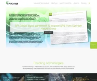Spi-Global.com(SPi Global Data Intelligence & Content Technology) Screenshot