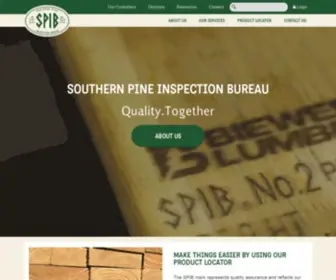 Spib.org(Southern Pine Inspection Bureau) Screenshot