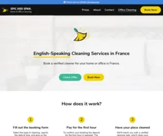 Spicandspan.fr(Book an English) Screenshot