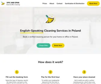 Spicandspan.pl(Book an English) Screenshot