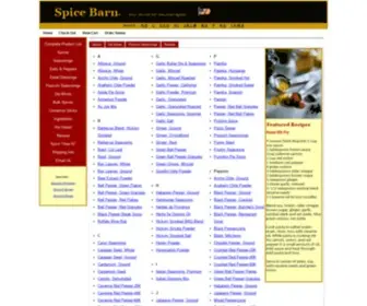 Spicebarn.com(Spices by Spice Barn) Screenshot