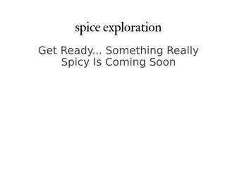 Spiceexploration.com(Spiceexploration) Screenshot