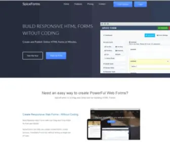 Spiceforms.com(An Online HTML Form Builder) Screenshot
