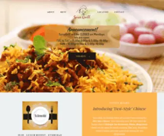 Spicegrillmd.com(Authentic Subcontinental Cuisine) Screenshot