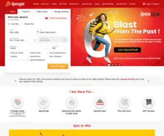 Spicejet.com(Flight Booking for Domestic and International) Screenshot