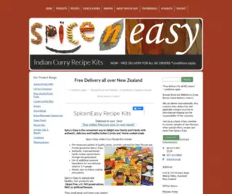 Spiceneasy.co.nz(Curry Recipe Kits and Authentic Spices Blends to create home cooked meals Delivered Free to your Door by Spice n Easy) Screenshot