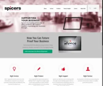 Spicers.co.uk(Leading Wholesaler of Office Supplies in the UK) Screenshot