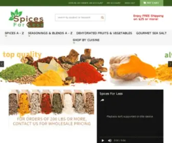 Spicesforless.com(Shop Online for Spices) Screenshot