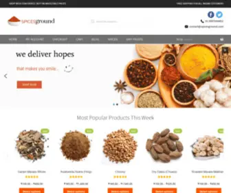 Spicesground.com(Buy Spices Online) Screenshot