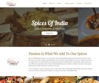 Spicesofindiakitchens.com(Spices of India Kitchen) Screenshot