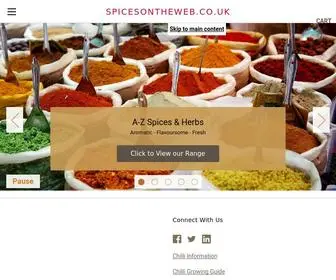 Spicesontheweb.co.uk(Herbs Spices Chilli of the Highest Quality all served by Spices on the Web) Screenshot