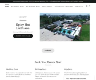 Spicyhutresorts.com(Spicy Hut Resort) Screenshot