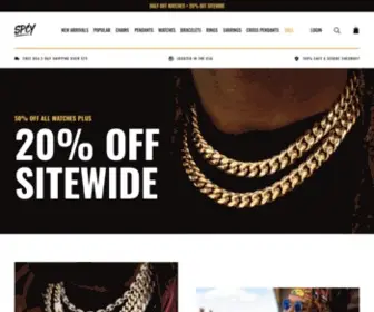Spicyice.com(Gold Hip Hop Style Chains & Necklaces) Screenshot
