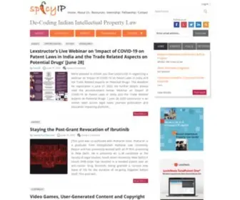 Spicyip.com(De-Coding Indian Intellectual Property Law) Screenshot