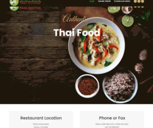 Spicylimethai.com(Authentic Flavors of Thailand) Screenshot