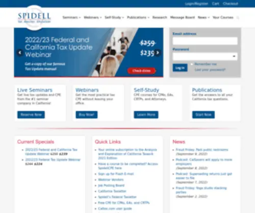 Spidell.com(Spidell Publishing Inc) Screenshot