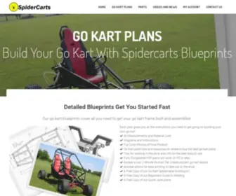 Spidercarts.com(Go Kart Plans and Blueprints by SpiderCarts) Screenshot