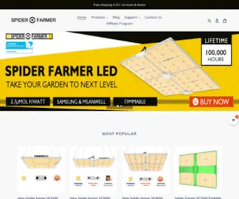 Spiderfarmer.eu(LED Grow Lights) Screenshot