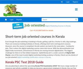 Spiderkerala.net(Short Term Job Oriented Courses in Kerala) Screenshot