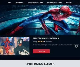 Spidermanx.com(Spiderman Games Online) Screenshot