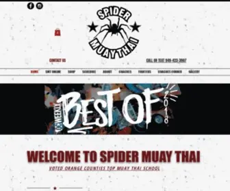 Spidermuaythai.net(SPIDER MUAY THAI) Screenshot