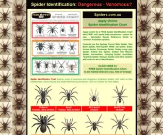 Spiders.com.au(Spider Identification Chart) Screenshot