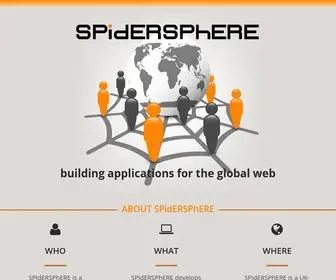 Spidersphere.com(Building applications for the global web) Screenshot