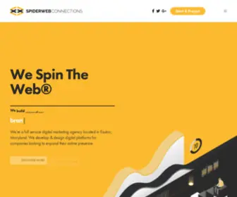 Spiderwebconnections.com(Website Design) Screenshot