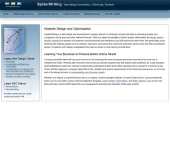 Spiderwriting.co.uk(SpiderWriting Web Design (Scotland)) Screenshot