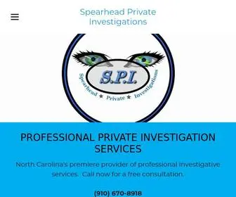 Spidetectives.com(Spearhead Private Investigations) Screenshot