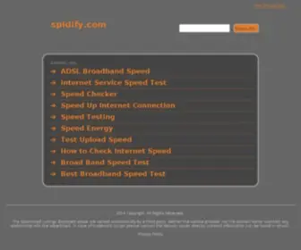 Spidify.com(Contact with an owner of domain name) Screenshot