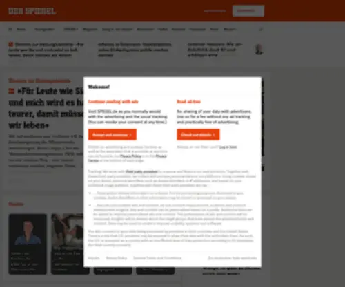 Spiege.de(DER SPIEGEL) Screenshot