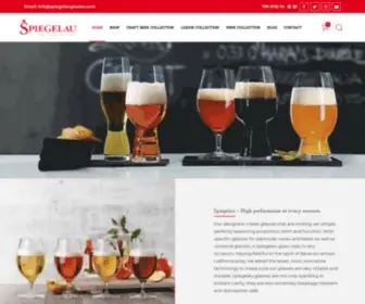 Spiegelauglasses.com(Spiegelau Glasses for Wine & Beer) Screenshot