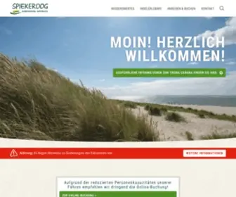Spiekeroog.de(Insel) Screenshot