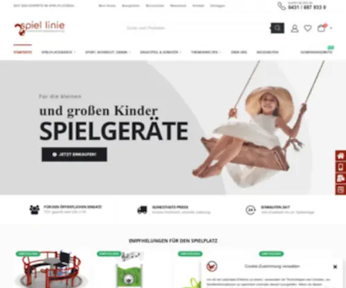 Spiel-Linie.de(Spielplatzgeräte) Screenshot