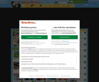 Spielaffe.de(Kostenlos • Ohne Anmeldung • Kein Download • Die neusten und coolsten Online Spiele) Screenshot