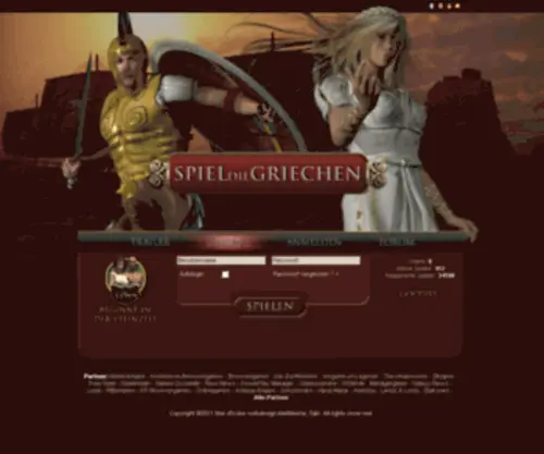 Spieldiegriechen.com(Browsergame des antiken Griechenlands) Screenshot