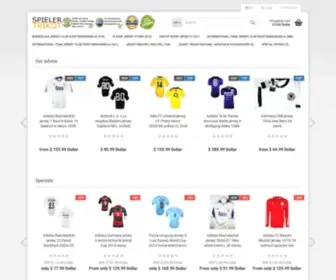 Spieler-Trikot.de(Retro Fußball Trikot günstig online bestellen ) Screenshot