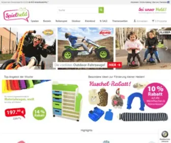Spielheld.de(Spielzeug, Basteln und Gokarts für Kinder) Screenshot