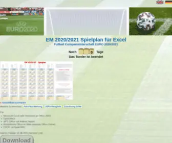 Spielplan-Excel.de(EURO 2024 Spielplan für Excel) Screenshot