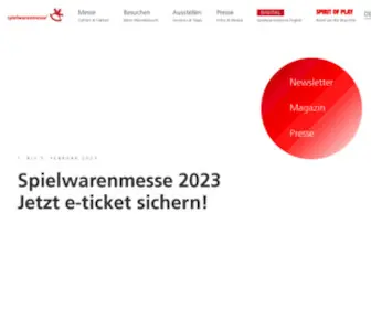 Spielwarenmesse.de(Startseite) Screenshot
