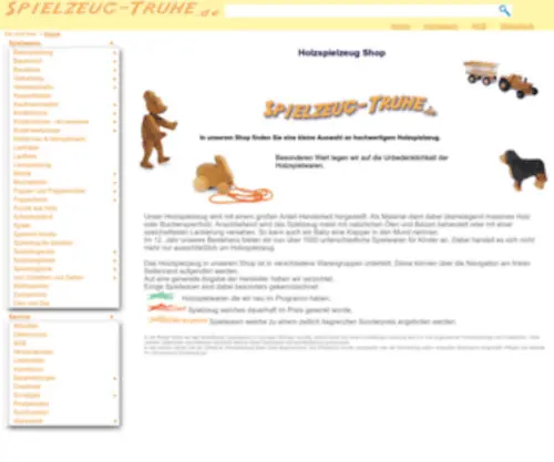 Spielzeug-Truhe.de(Holzspielzeug) Screenshot