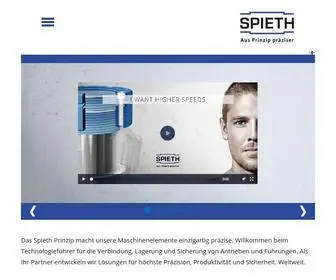 Spieth-Maschinenelemente.de(Startseite) Screenshot