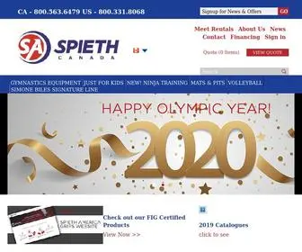 Spiethamerica.com(Spieth America) Screenshot