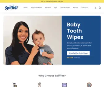 Spiffies.com(Xylitol Tooth Wipes) Screenshot