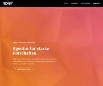 Spiikr.ch(Design & Content-Agentur aus Luzern) Screenshot